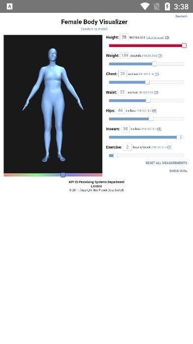 bodyvisualizer身材模拟器中文版下载,bodyvisualizer,身材模拟app,身高模拟app
