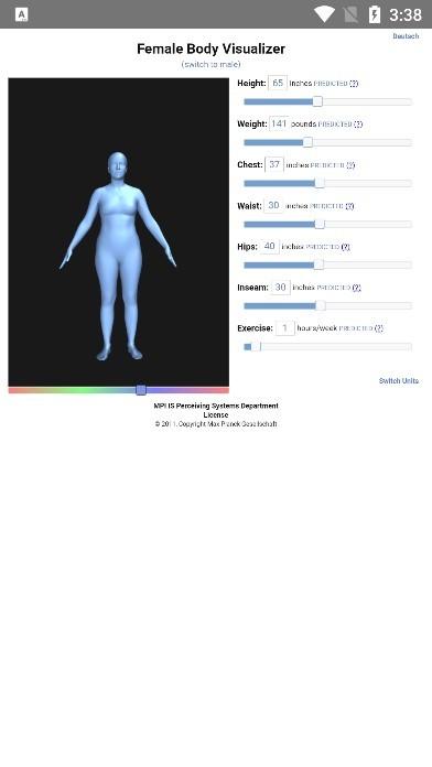 bodyvisualizer身材模拟器中文版下载,bodyvisualizer,身材模拟app,身高模拟app